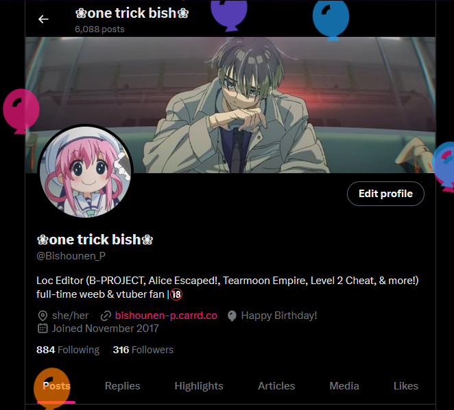 【one trick bish】 tweet media