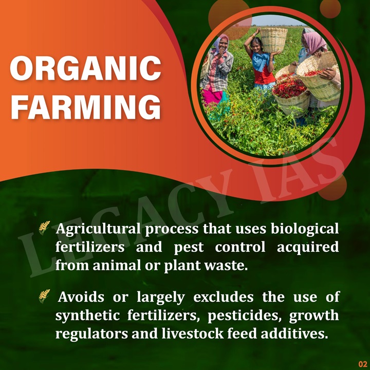 Legacy_ias's tweet image. Organic Farming  - Advantages, Disadvantages and Environmental Impact 

#organicfarming #agricultureprocess #biologicalfarming #plantwaste #farming #farmingimpact #soil #organicfarmingadvantages #UPSCExam2024