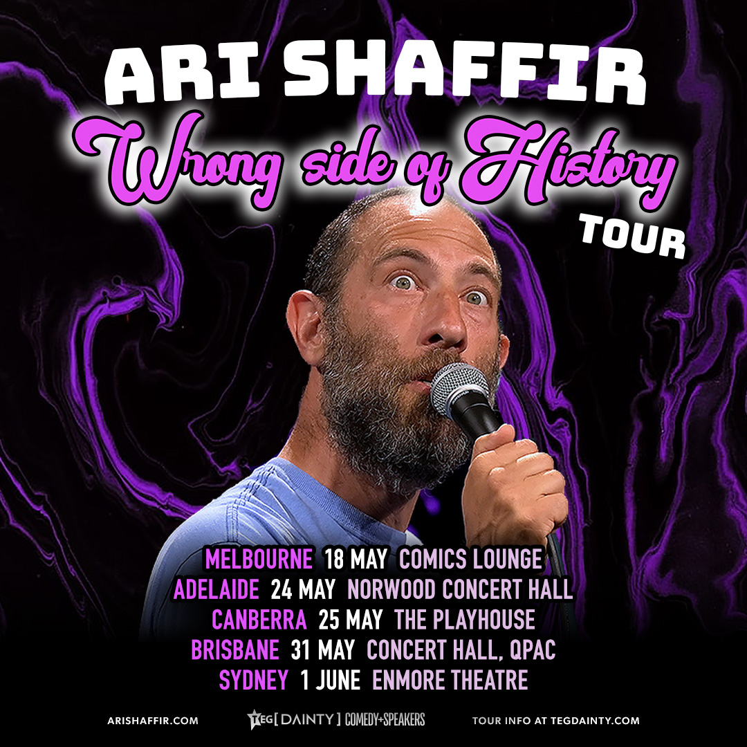 JUST ANNOUNCED: American standup comedian, Ari Shaffir! 📷 Pre-sale starts this Friday, 12pm local time. Sign up now for first access via arep.co/m/ari-shaffir!