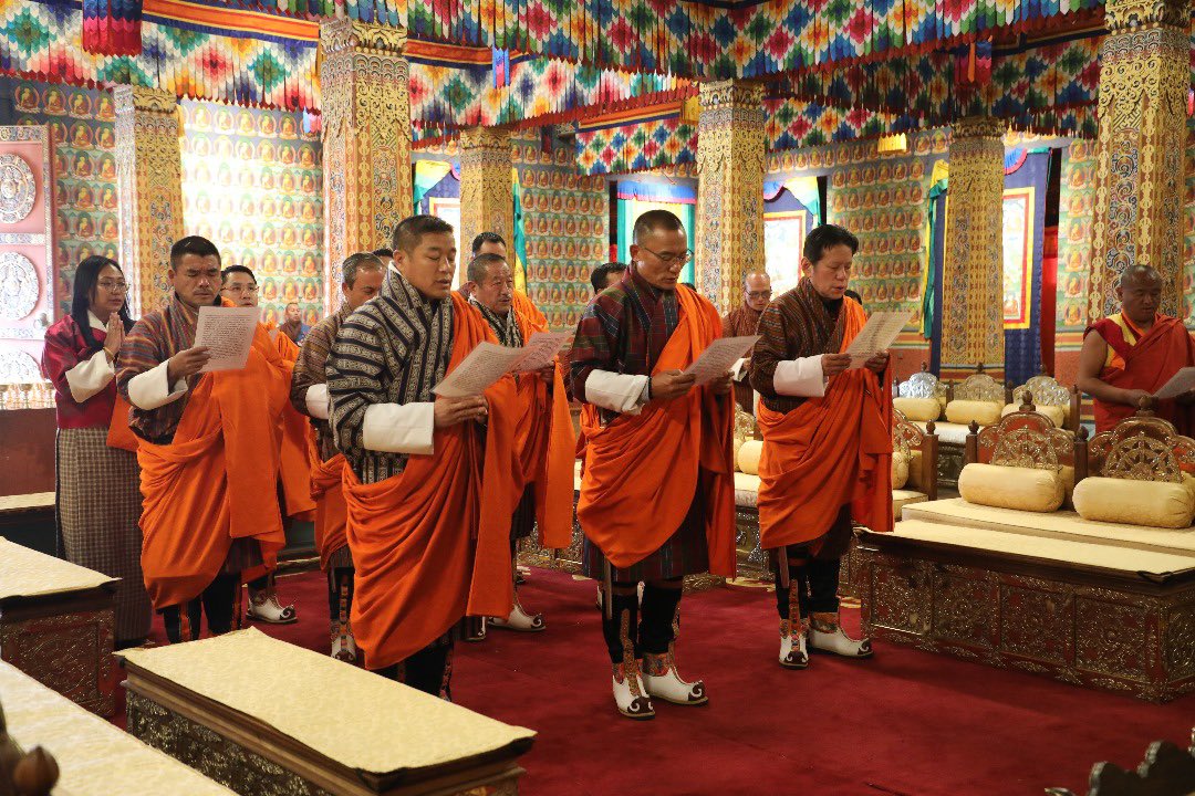 Happy birthday Gyalsey Ugyen Wangchuck! Joined the Chief Justice, Chairman of the National Council, senior civil servants and fellow cabinet members to offer butterlamps and prayers on the occasion of HRH Gyalsey Ugyen Wangchuck’s 4th birth anniversary.