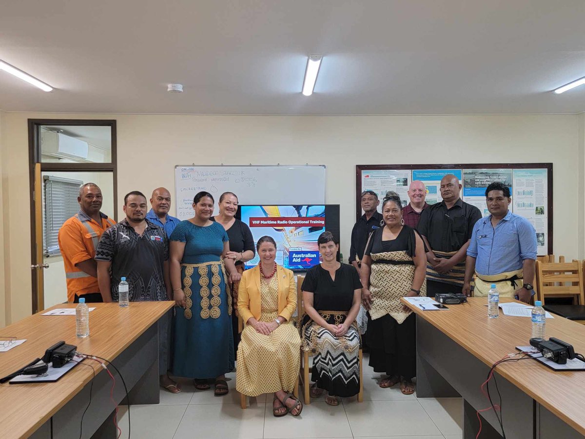 Congratulations to the Vavaʻu Volunteer Maritime Response Association for your implementation of an Australian funded Direct Aid Program grant which has been used for VHF maritime operations radios and training. Great to join you today to see the training in action!