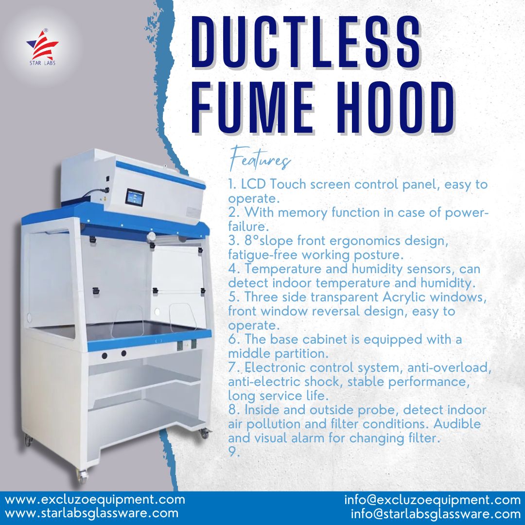 STAR LABS - DUCTLESS FUME HOOD !

#fumehood #ductlessfumehood #laboratory #emergencyshower #purifying #laboratory #equipment  #airshower #biosafety #airshowercargo #cleanbench #ductingsystem #starlabs #starlabsglassware #excluzoequipment #biofine #starlabsindiamart #hood #lab