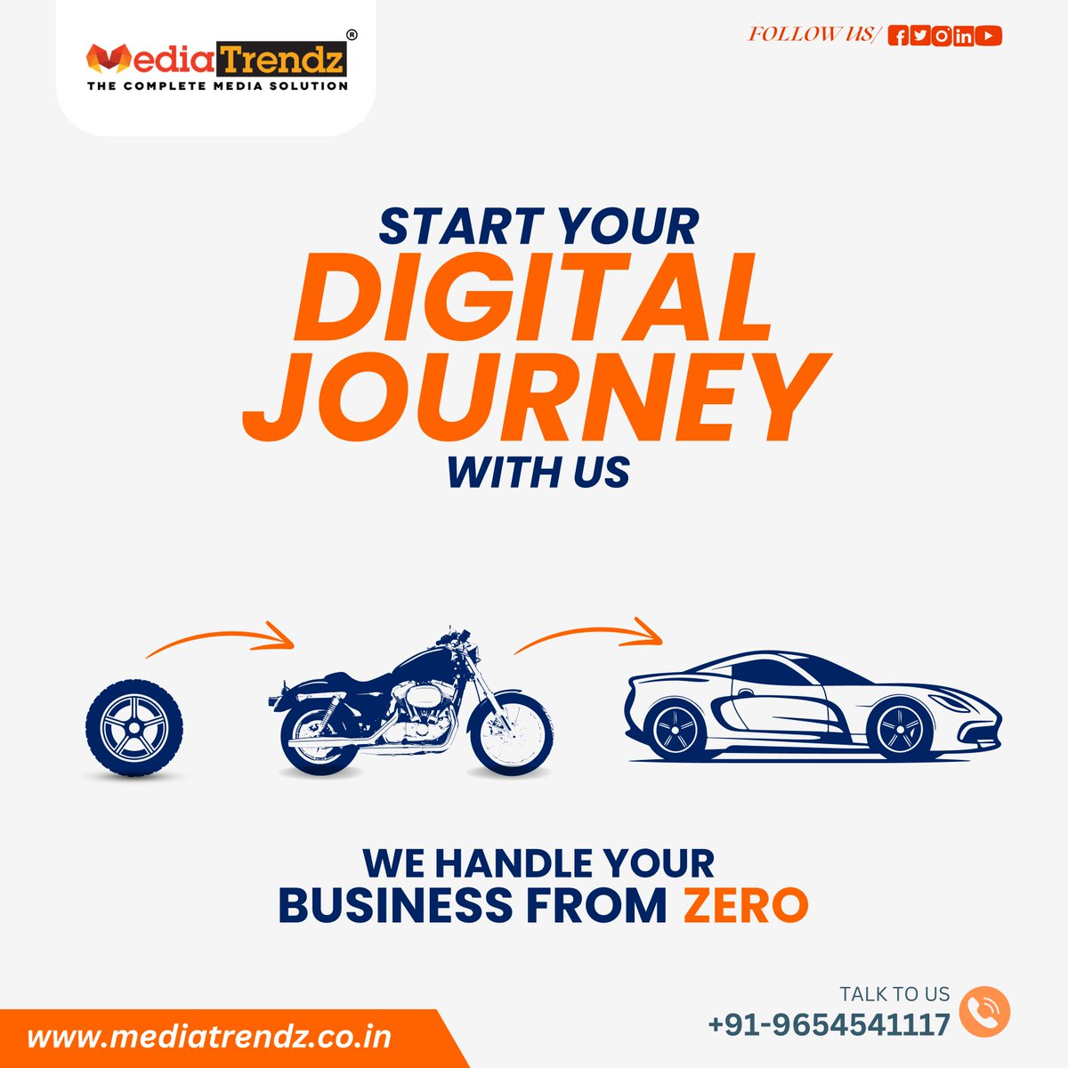 Let's accelerate your online presence from zero to hero, with MediaTrendz igniting the path to digital success. Buckle up for an exhilarating ride ahead!🚴‍♀️➡️🏎️
#DigitalAcceleration #BrandUpgrade #MediaTrendz #DigitalJourney #OnlineTransformation #DriveToSuccess #LevelUpYourBrand