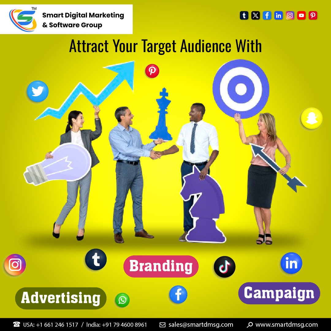SmartDMSG's tweet photo. Crafting irresistible campaigns that speak directly to your audience! 🎯 Let's elevate your brand with strategic advertising and compelling branding.

#digitalmarketingusa #smartdigitalmarketingandservicegroup #usdigitalmarketing #socialmediamarketingagency https://t.co/ghtawotXoI