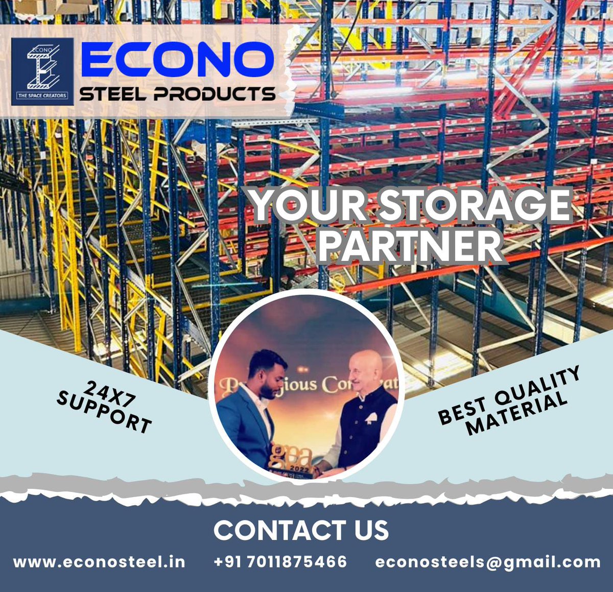 EconoSteel's tweet image. Reach new heights in efficiency with Econo Steels Products&apos; Multi-Tier Racking System! Elevate your storage solutions and maximize your space like never before. Organize, optimize, and conquer with Econo Steels. #MultiTierRacking #StorageSolutions #PalletRacks #MezzanineFloor