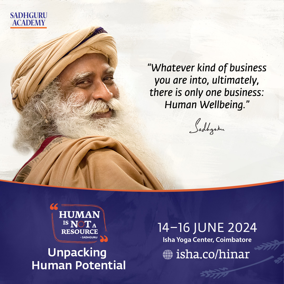 Envisioned by @SadhguruJV, this interactive 3-day leadership program empowers business leaders with practical steps to enable a paradigm shift to viewing human beings as Possibilities instead of mere resources. Learn more: isha.co/hinar