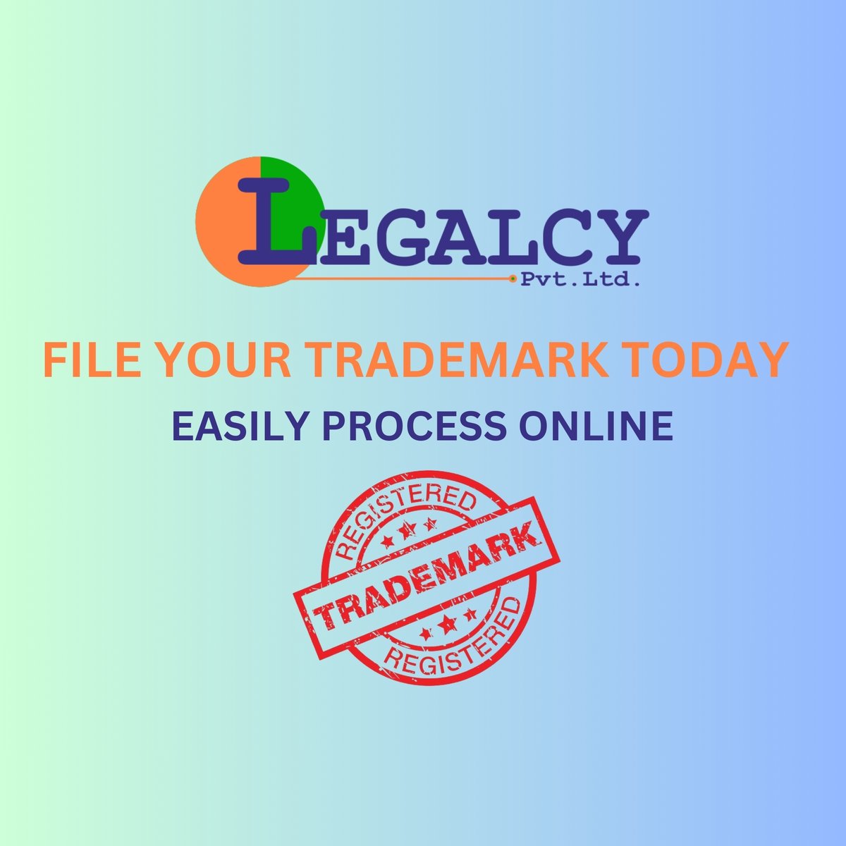 FILE YOUR TRADEMARK TODAY  & 
PROTECT YOUR BRAND NAME LOGO FROM COPYCAT.  
#Legalcy  #LegalcyPvtLtd #LegalcyPrivateLimited #trademark #copyright #patent #intellectualproperty #business #brand #design #lawyer #logo #branding #legal #trademarkattorney #trademarklawyer