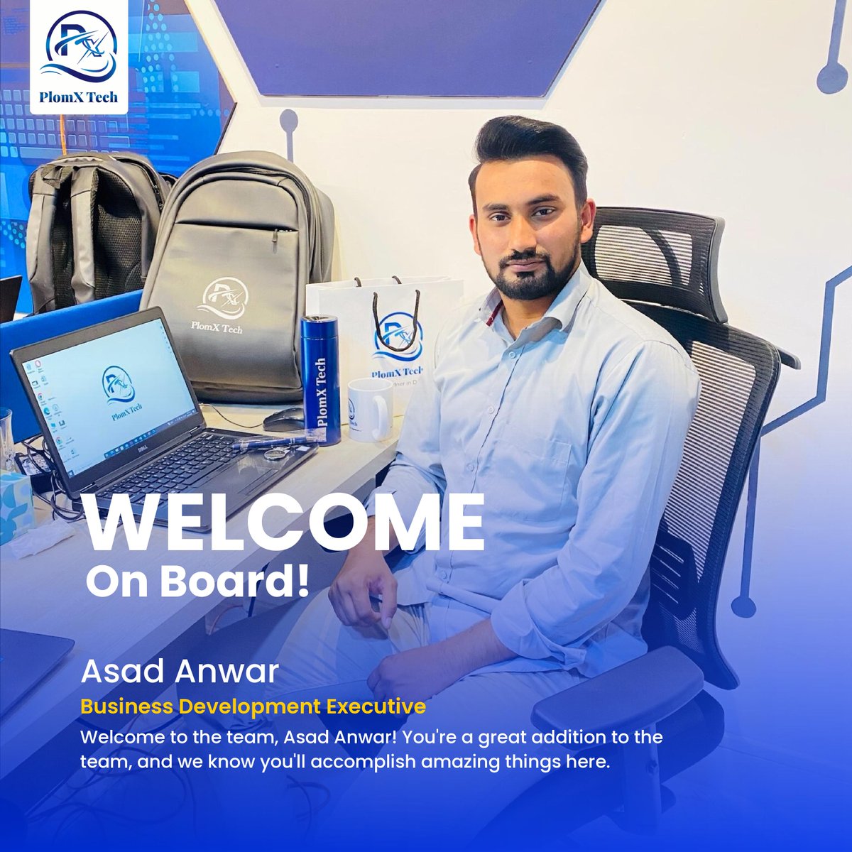 Congratulations to Asad Anwar joining PlomX Tech as a Business Development Executive

🌐👨‍💻Your expertise in Business Development will be a valuable addition to our team. 

#plomxtechlife #Plomxtech #Letsconnect #businessdeveloper