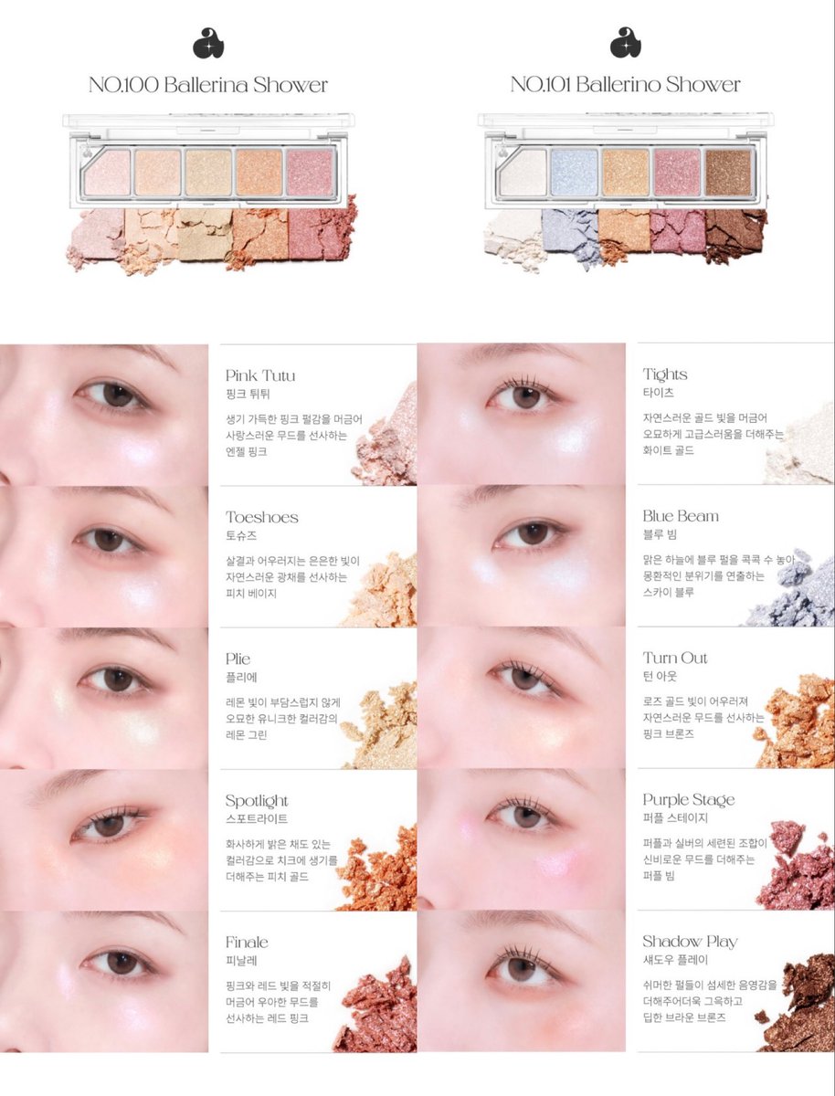 (pre) #Unleashia Mood Shower Face Palette🩰✨🩵พาเลทไฮไลท์แบรนด์เกาเขาฟาดศึกกันหนักมากค่าา พสเกาหวีดกันเต็ม กลิตเตอร์คือดียยย!

✨ตลับละ 350 บาท

# No.100 Ballerina
# No.101 Ballerino

📮ค่าส่ง 40฿ 🤏🏻มัดจำ 50%
🛥️รอ 4-8 วีค

#พรีเกาหลี  #พรีออเดอร์เกาหลี #สกินแคร์เกาหลี #คสอเกาหลี