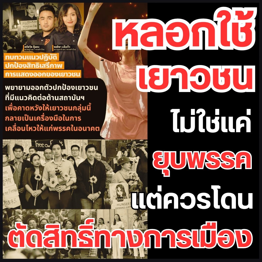 พรรคการเมืองที่สร้างความแตกแยก ต้องการล้มล้างการปกครองแค่ยุบพรรคคงไม่พอ เพราะเดี๋ยวก็ตั้งพรรคใหม่มาเพื่อทำตามอุดมการณ์เดิมๆอยู่ดี ทางที่ดีล้มล้าง = ตัดสิทธิ์ทางการเมือง