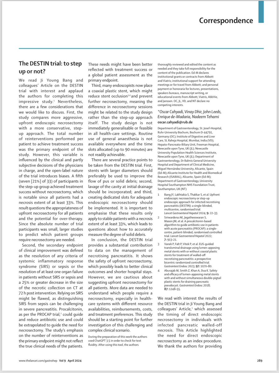 Impressed to see a #Twitter rant transformed into a refined 📩 Only chance of a mere clinician making it into @TheLancet 😄😉 Kudos to @Endo_OC for elevating it with his professional touch 📝 and support from @DeMadaria @docdhir @NEndoscopy 🙏 doi.org/10.1016/S2468-…