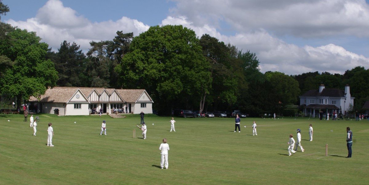 Today’s beautiful cricket ground is the home of Blackheath CC in Surrey