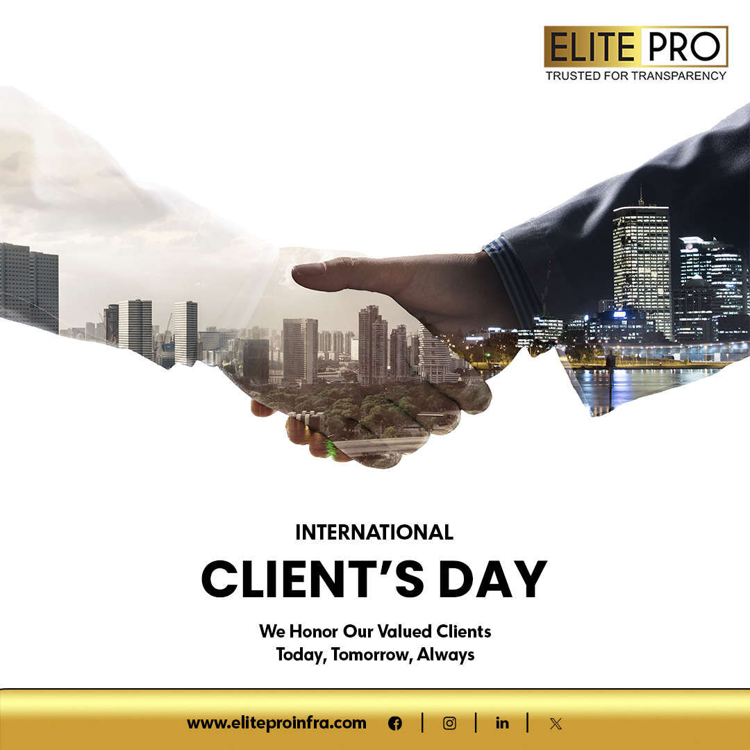 #ElitePro recognizes the #InternationalClientsDay, a moment to appreciate the trust of our clients. Your support drives us to deliver exceptional services.

Here's to the strong partnerships & exciting opportunities ahead.