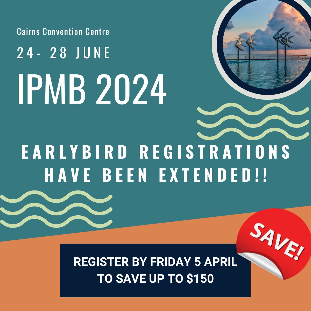 #IPMB2024 early bird registrations extended until 5 April!