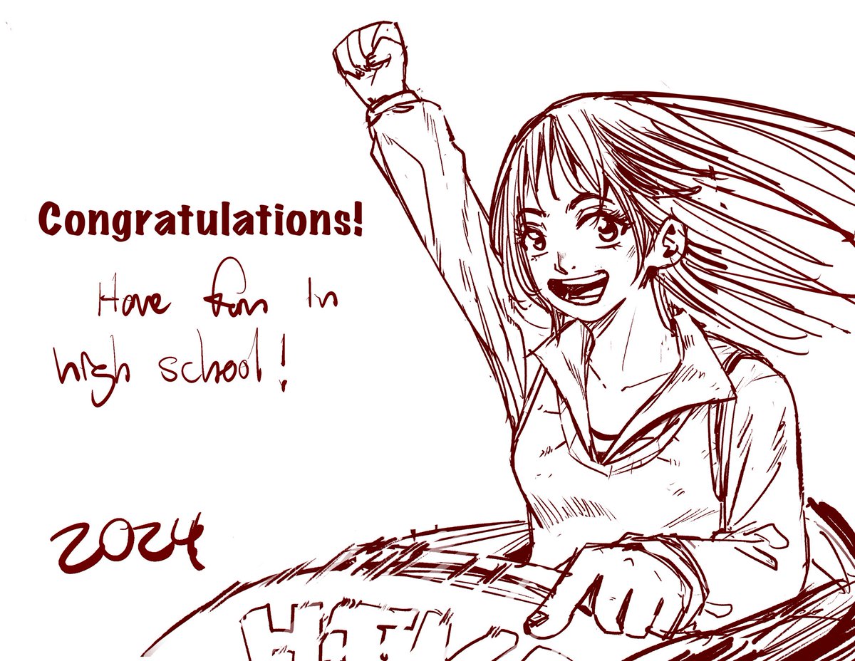 _A_Winter's tweet image. [おめでとう!]

卒業した生徒達と入試合格した生徒達へ、合格おめでとう! 

#art #illustration #イラスト 
#イラスト好きさんと繋がりたい
#絵描きさんと繋がりたい
#落書き #オリジナル #Procreate
#sketches 
#drawingvideo #drawing