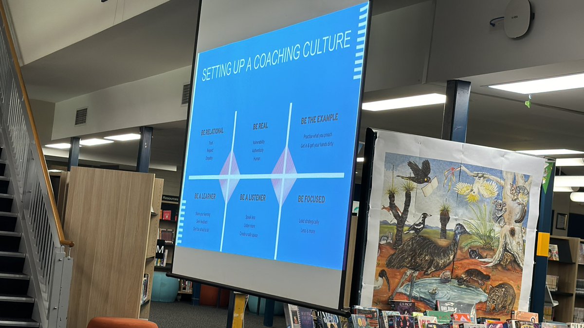 Setting up a coaching culture. Be relational. Be real. Be the learner. Be the listener. Be focused.  #educoachmeet