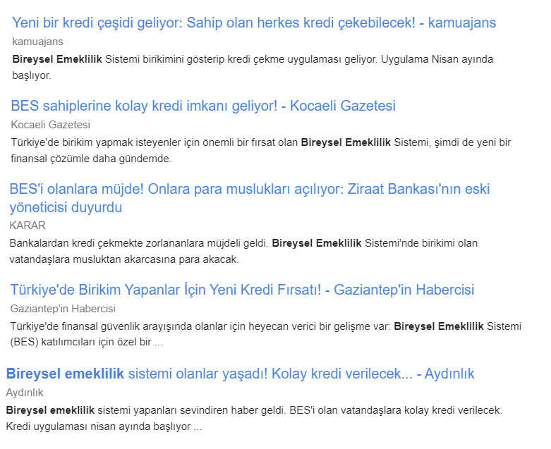Haber başlıklarına bakılırsa biz BES sahipleri yaşadık! 

Kredi miktarlarının düştüğü, faizlerin arttığı, sıkı para politikası olan şu dönemde gerçekten müjdeli haber gibi duruyor (!)

 #bes #bireyselemeklilik #fon #kredi #doviz #altin