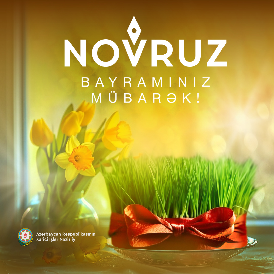 Yazın gəlişini, təbiətin oyanışını simvolizə edən, qədim adət-ənənələrimizin təcəssümü olan Novruz bayramı münasibətilə xalqımızı ürəkdən təbrik edir, bayram günlərində hər bir evə ruzi-bərəkət, firavanlıq, bahar təravəti & ovqatı arzu edirik. Bayramınız Mübarək! Happy #Novruz…