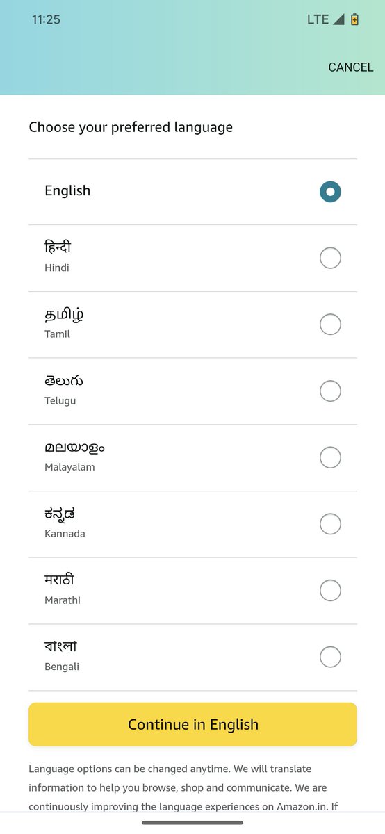 nawabbhai's tweet photo. Hi @amazonIN may I Know why you don't have Urdu as a language option here in the list? https://t.co/AGVNJgcUzv