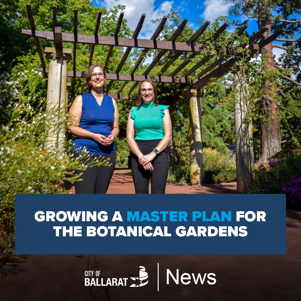 🌳 The City of Ballarat is developing a new Master Plan for the Ballarat Botanical Gardens, to guide how we continue to shape the gardens into the future. 

MORE: bit.ly/3TGFKpc