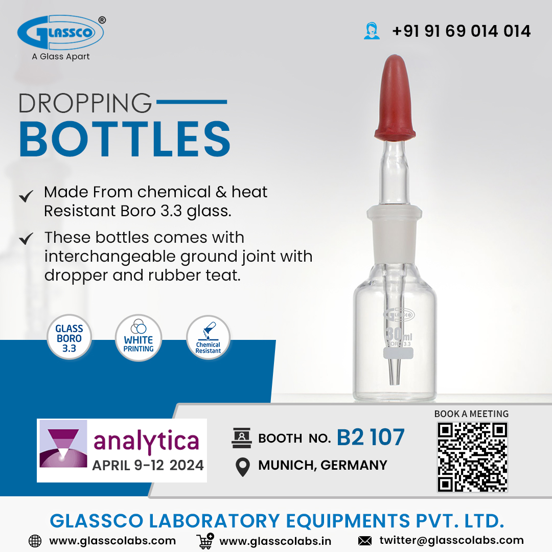 GLASSCOLABS's tweet image. Precision meets convenience with our lab dropping bottles! 🧪✨ Say goodbye to spills and hello to accuracy in every drop. #LabEssentials #Precision #ScienceTools