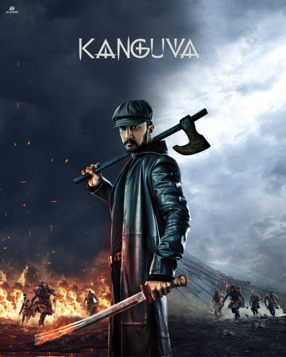 #Kanguva poster #KicchaSudeep version @KicchaSudeep