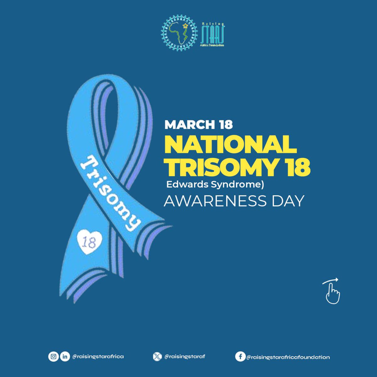 raisingstaraf's tweet image. It's National Day of Trisomy 18
We celebrate every child with trisomy 18. let's spread awareness and embrace diversity, every child matters 
#Trisomy18awareness
#Disability
#EdwardSyndrome