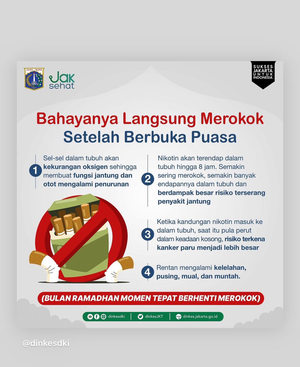 sibromilsi's tweet photo. Semoga di bulan suci Ramadhan yang baik kegiatan merokok bisa berkurang dan berhenti, uangnya di belikan saham BBCA atau Bitcoin 🫡 https://t.co/SmP7fDLNT8