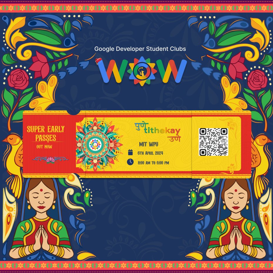 GDGoCPune's tweet image. [‼️Super Early Bird]
Join 30+ GDSCs in Pune as we unite students, developers, and communities!

Super Early Bird tickets for GDSC&apos;s WOW &apos;24 are out now! Secure your spot at the best rate! Limited time &amp;amp; spots available! Act fast!
Get tickets here: gdscwowpune.in
#GDSCWOW