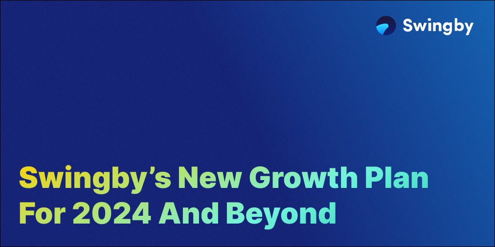 SwingbyProtocol's tweet photo. #Swingby's growth plan for 2024 and beyond🚀

🔵Becoming a Bridge for Bridges and transitioning to a B2B business model will take #Swingby to the next level 

👉Read here: https://t.co/ijILYnCXEX

#Swingby The King  of #BTC Swaps👑

#Bitcoin #WBTC #ETH #DeFi #Crypto  #Web3 #DEX https://t.co/vDkIIRd5hr