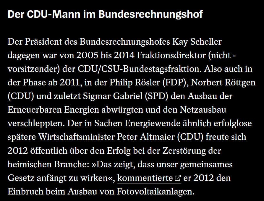 unzulaenglich's tweet photo. Wenn die Gattin Marion des Chefs des #Bundesrechnungshofes Kay (#Scheller, CDU, Merkel-Ära-Urgestein) Gazprom-Lobbyistin ist, dann gerät der "Bericht" der Behörde abseits der eigentlichen Aufgabe zu einem fulminanten Kampfaufsatz gegen die Energiewende.
https://t.co/bYGxaICPkr https://t.co/ioDd47cx3P