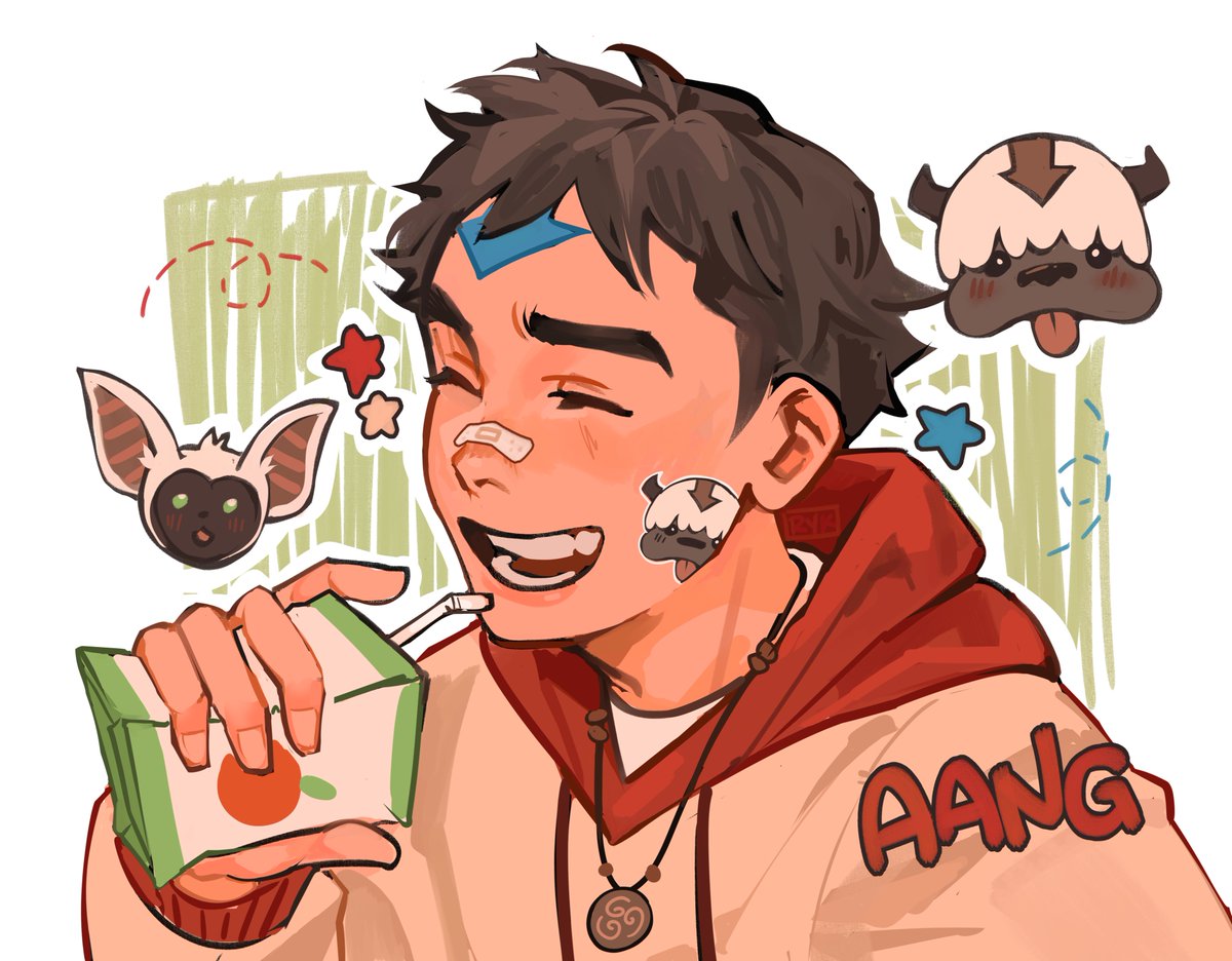 Rykkuo's tweet image. my indecisive 4ss dumped the background?! anyway modern #aang #ATLA  !!