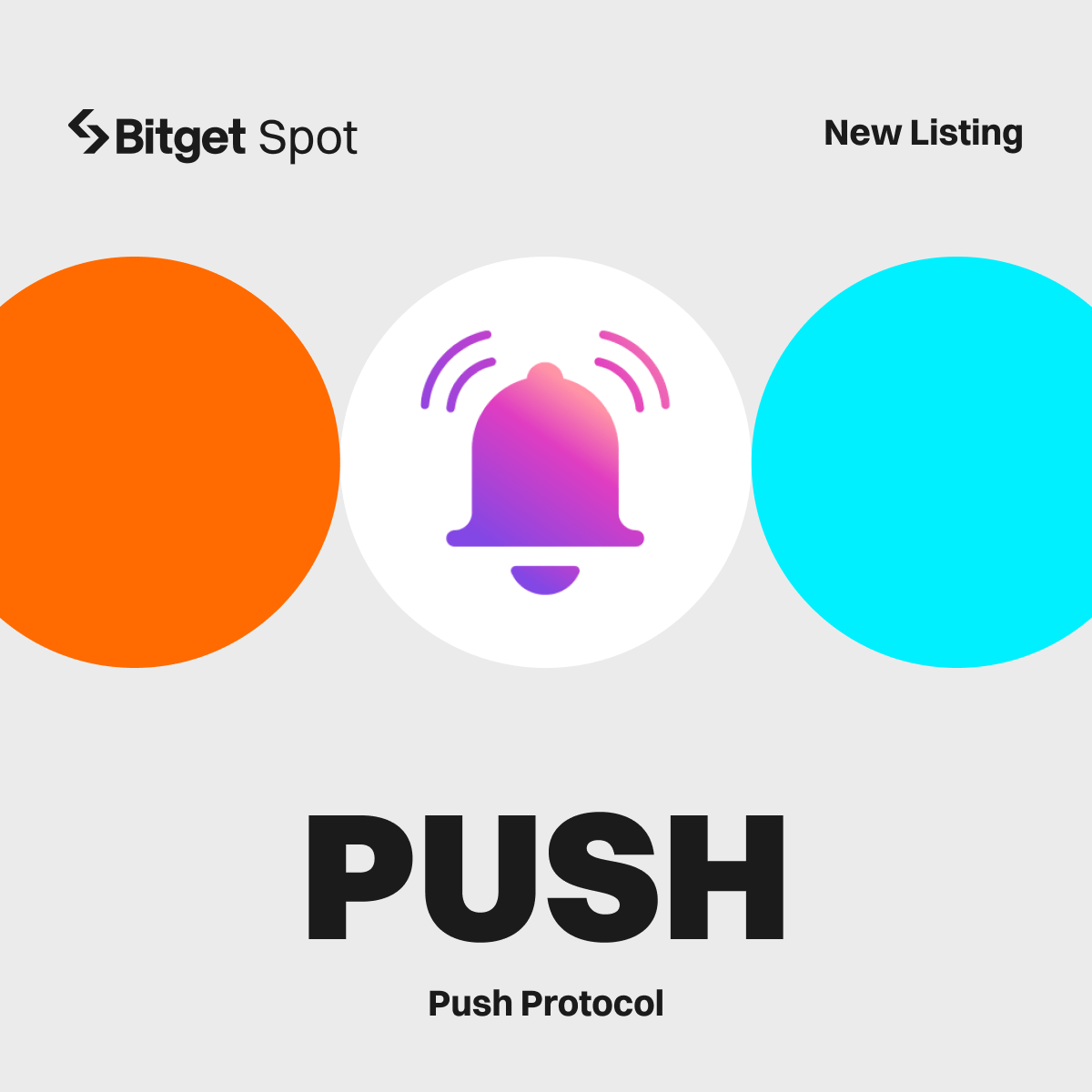 PushInAfrica's tweet photo. 🔔New Listing for $PUSH @pushprotocol🔔
#Bitget will list PUSH/USDT with $84,000 worth of PUSH up for grabs!
🔹Deposit: opened
🔹Trading starts: 11:00, Mar 19 (UTC)
#PUSHxBitget https://t.co/7LBNwJnRjp