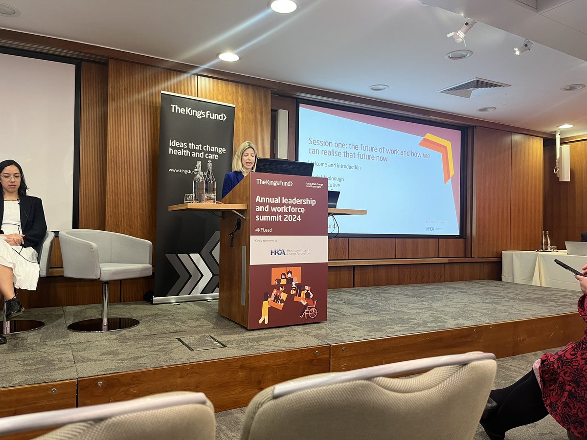 Today I am at @TheKingsFund Annual Leadership and Workforce Summit. It has been a wonderful day so far listening and meeting some inspiring health and social care leaders. #healthcareleadership
#nhsleaders