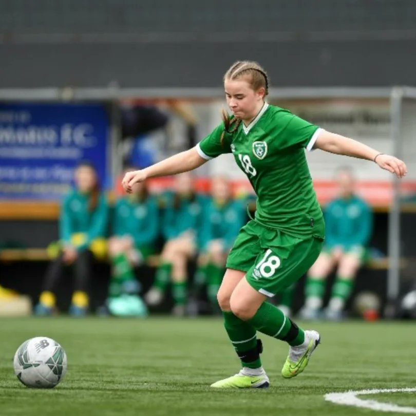 gufcacademy's tweet photo. 🇮🇪 Well done to Galway United's Anna McGough, who played with the Irish U15 Schools team friendly versus Shelbourne WU17s yesterday in preparation for the Bob Docherty Cup next!

Anna played the 2nd half and got on the score sheet!!👏

#ItsATribalThing https://t.co/D9czFXqNCF