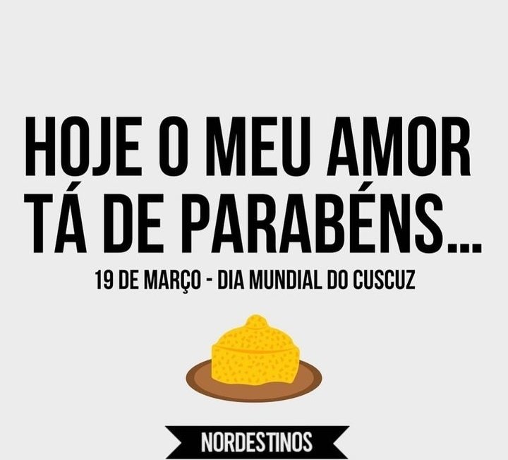 jullieblack's tweet photo. Hoje é dia do:
#diamundialdocuscuz https://t.co/I0HZ9EdU5u