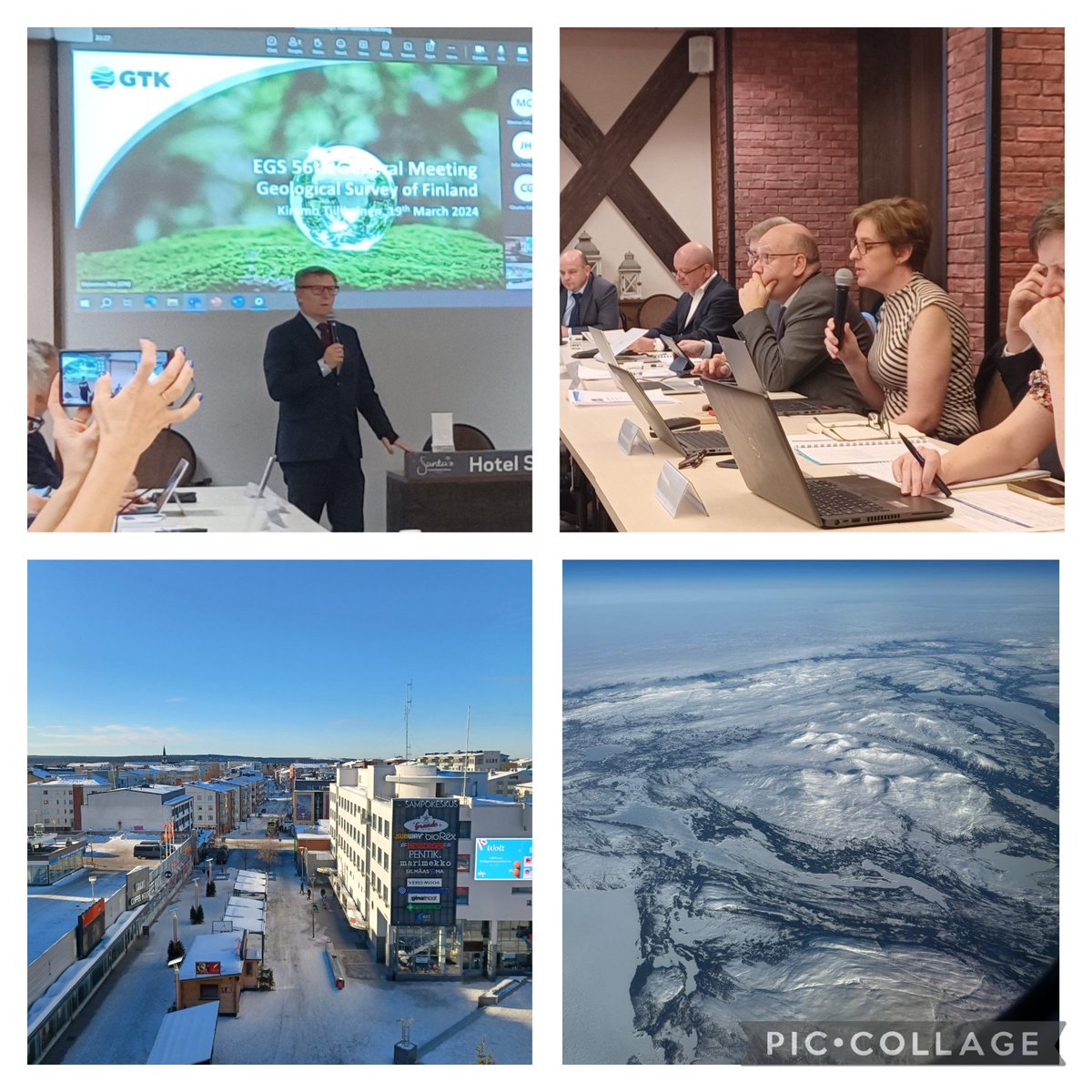 Not in Dublin now Toto! 6 monthly @EuroGeoSurveys meeting in #Rovaneimi #Finland hosted by @Tiilikainen @GTK_FI On the #Arctic Circle so great scenery, snow and sunshine. Lots to discuss on #CRMA @EU_Growth @PanAfGeo @GeoServiceEU @EMODnet & role of @GeolSurvIE & @Dept_ECC