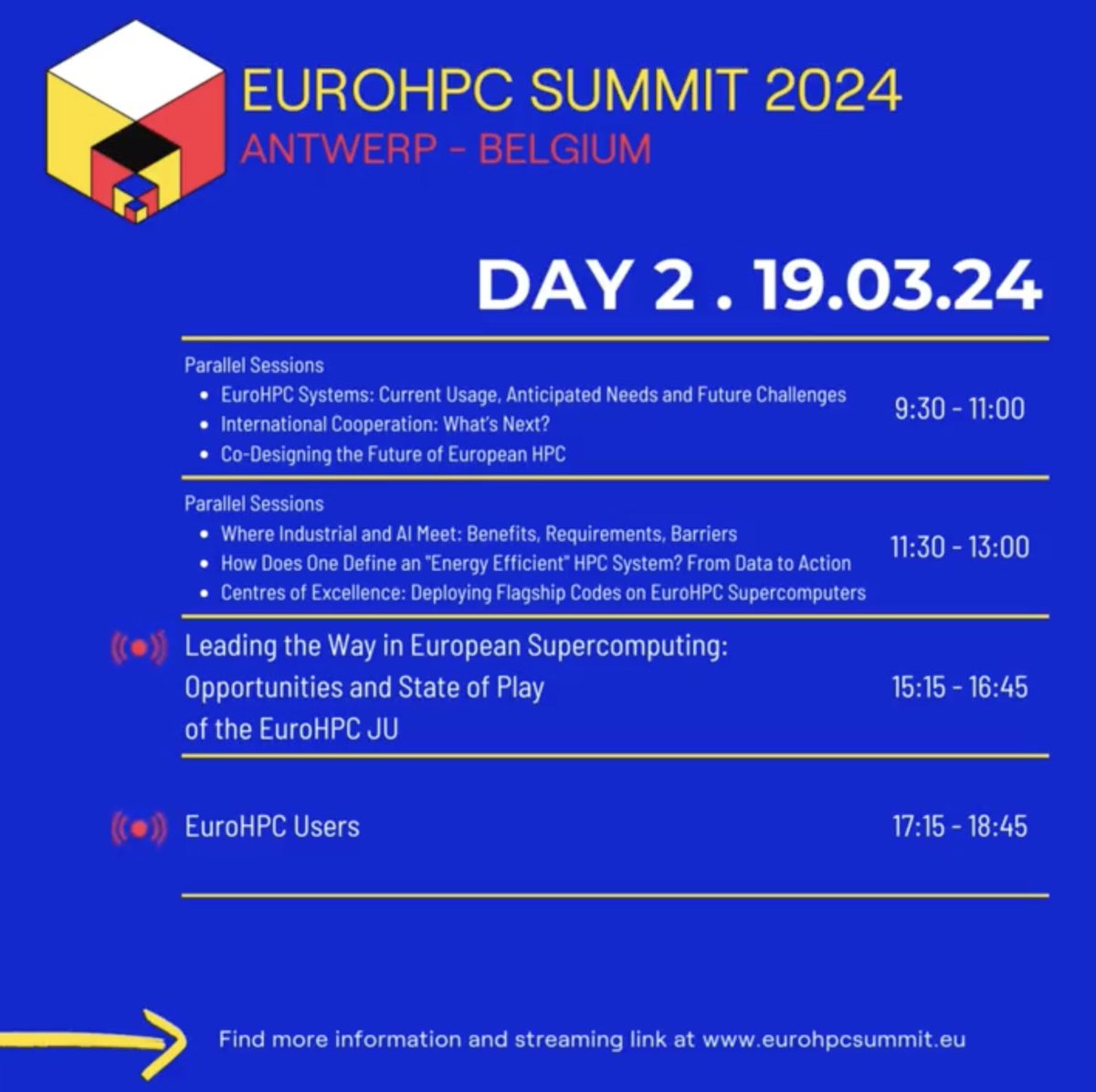 Thrilled to dive into today's #EuroHPCsummit2024, where we're unravelling the now and next of European #supercomputing. 

Swing by the poster session to know more about ChEESE - your questions, our answers!