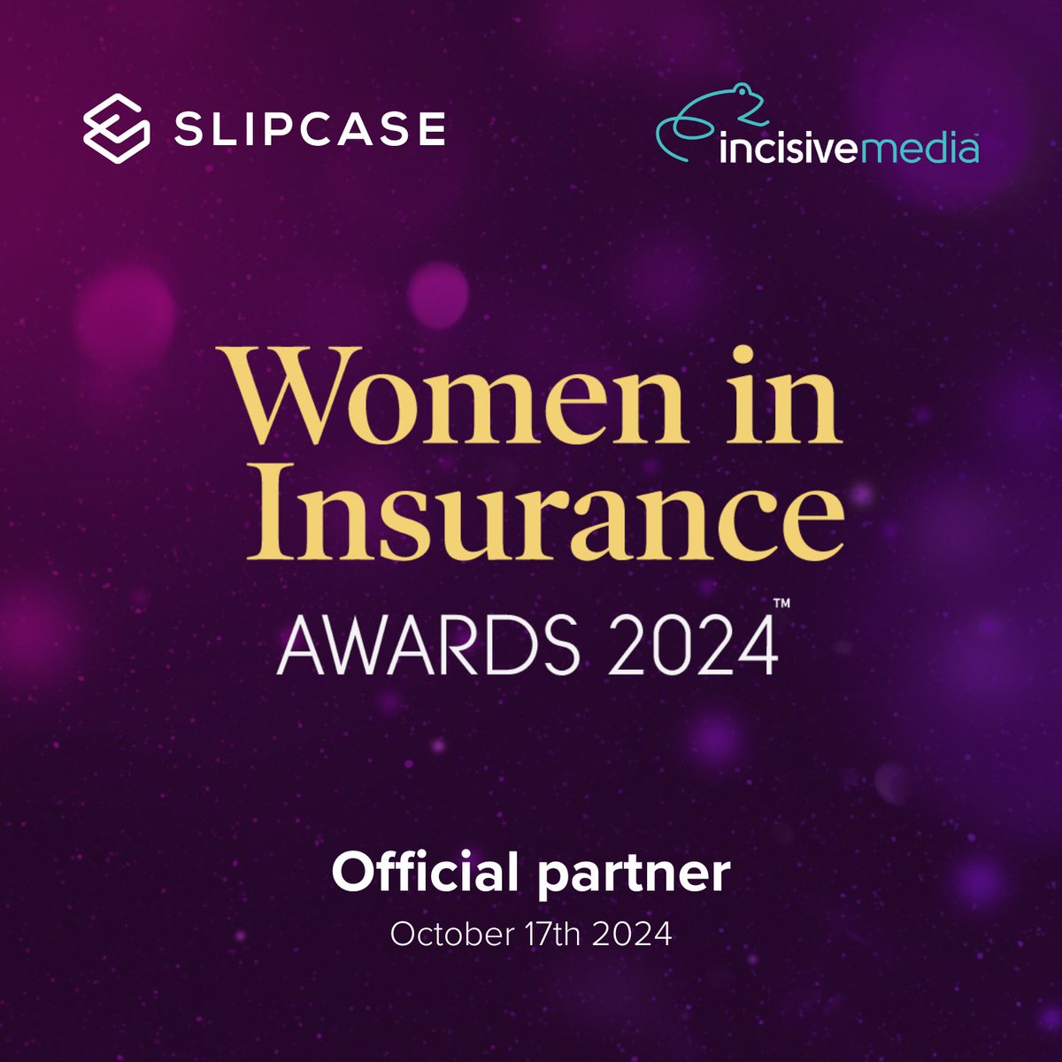 This year Slipcase is partnering once again with the <a href="/Incisive/">Incisive Media</a> Media team for the Women in Insurance Awards 2024 👏

Nominations have just opened, so if you know or are yourself someone whose achievements should be celebrated, be sure to submit them before April 19th: