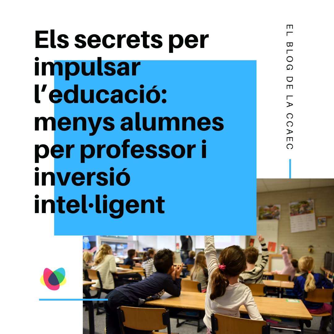 🚀 Transformar l'educació exigeix audàcia i visió. Reduir les ràtios alumne-professor i invertir intel·ligentment són els secrets per un futur educatiu prometedor.  Llegeix més al blog de la #CCAEC:  ccaec.cat/els-secrets-pe… #Educació #FuturPrometedor #Innovació 📚💡