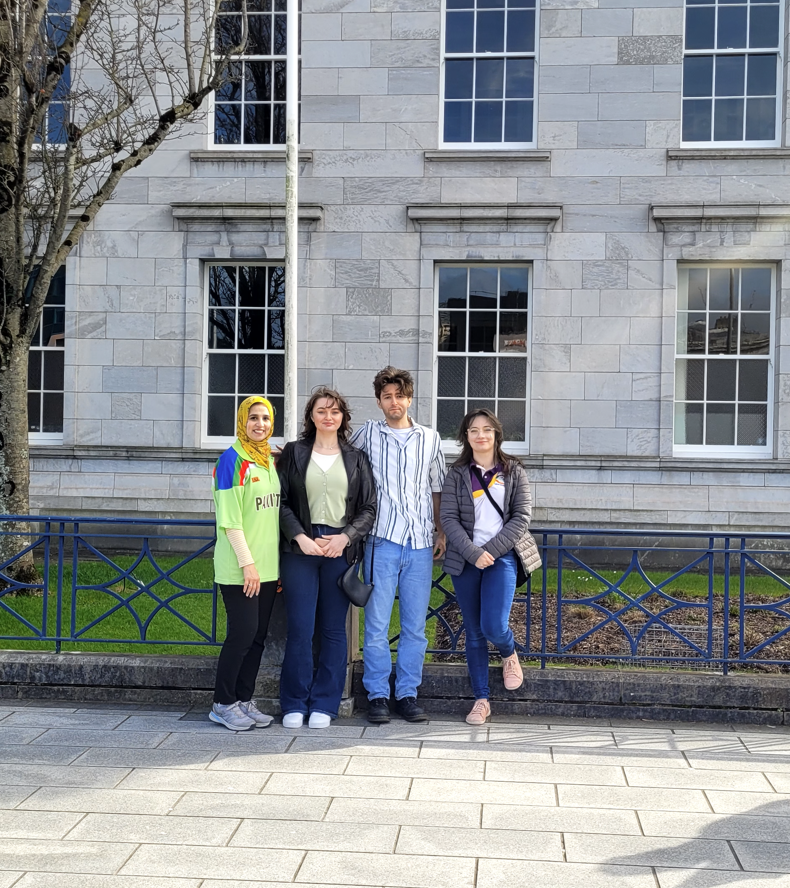 mutahira_lone's tweet photo. Amazing @UCC representation at #Cork #patricksday parade with @ASNeuro @roisinlaubs @isen_gard  @JatinNagpal87 @StephenUCCPharm and Dr Sahara Nankan @Cork_CountyCC. Great to have @MScAnatUCC students participate too https://t.co/5P9PXcZwAA