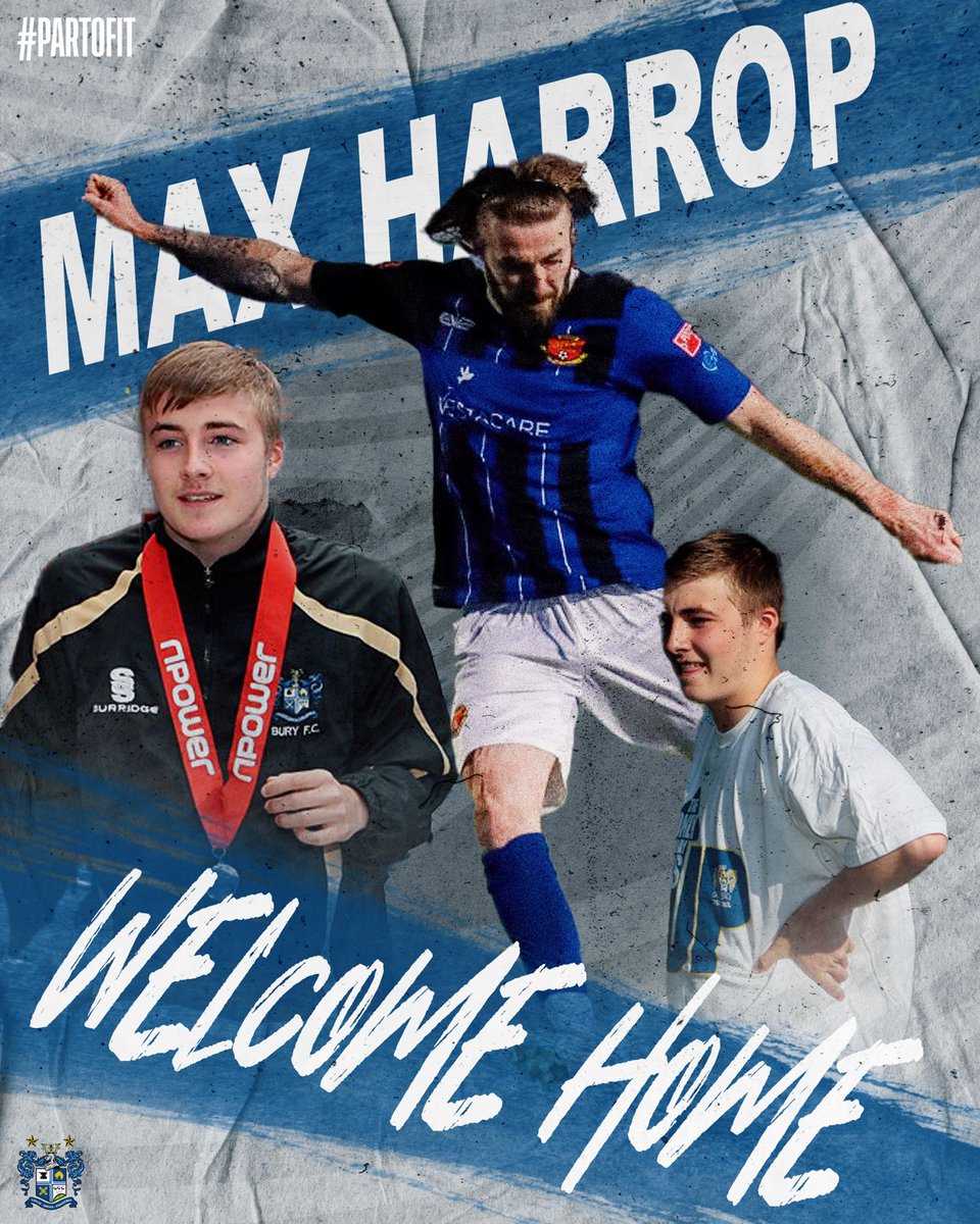 buryfcofficial's tweet photo. ✍🏻 Incoming!

Dave McNabb has added two new additions to the squad as we continue our push for promotion!

Welcome to Bury right back Keenan Ferguson and welcome back to Bury Midfielder Max Harrop!

Read more - https://t.co/yxcqFVcpaT

#BuryFC | #PartOfIt https://t.co/Gpy9fbOPfL