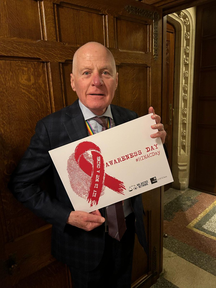 Thank you @mcashmanCBE for supporting @HIVJusticeNet and commemorating the first global HIV Is Not A Crime Day #HINACDay #HIVisNotaCrime #HIVjustice