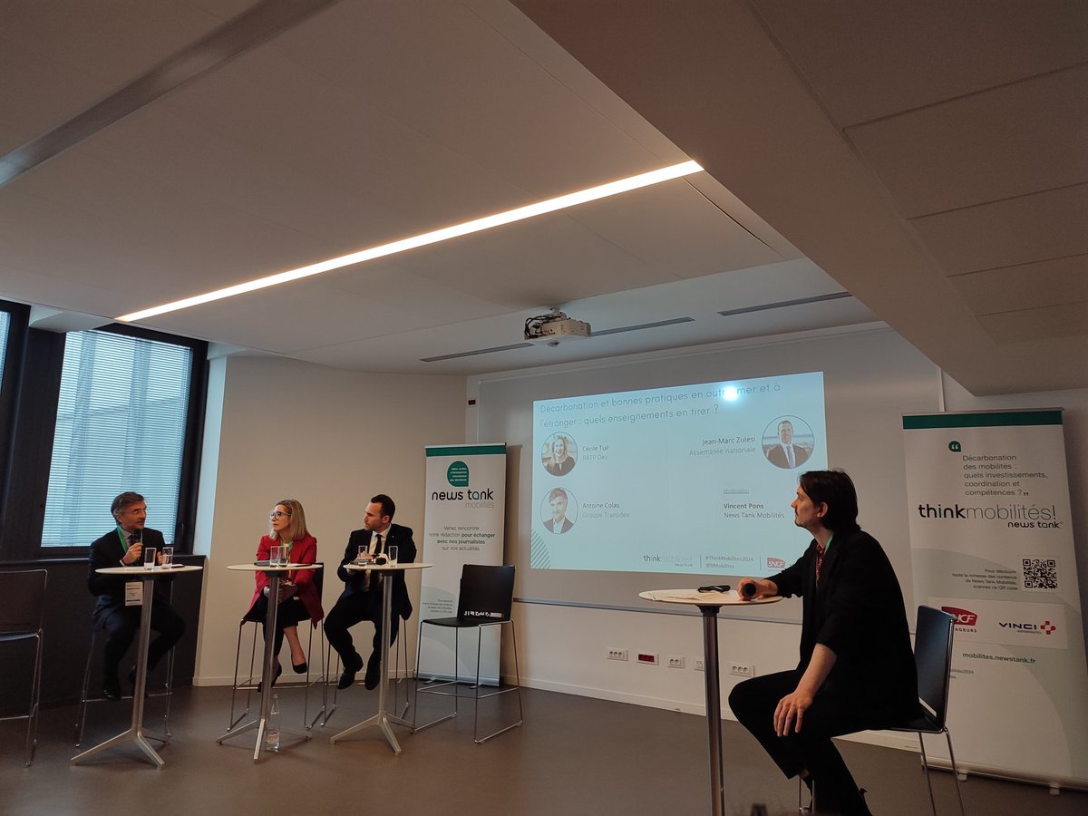 Guilhem Dedoyard (@dedoyardguilhem) on Twitter photo #ThinkMobilités
<a href="/jmzulesi/">Jean-Marc Zulesi</a>, député et président de la commission du DD de l'AN
Antoine Colas, DG International de <a href="/Transdev/">Transdev Group</a>
Et Cécile Tuil Dir.Ex. Clients & Engagement de <a href="/RATPgroup/">RATP Group</a>
Dev
Pour parler "Décarbonation et bonnes pratiques en outre-mer et à l'étranger" avec <a href="/Vnct_PS/">Vincent Pons</a> #ThinkMobilités
<a href="/jmzulesi/">Jean-Marc Zulesi</a>, député et président de la commission du DD de l'AN
Antoine Colas, DG International de <a href="/Transdev/">Transdev Group</a>
Et Cécile Tuil Dir.Ex. Clients & Engagement de <a href="/RATPgroup/">RATP Group</a>
Dev
Pour parler "Décarbonation et bonnes pratiques en outre-mer et à l'étranger" avec <a href="/Vnct_PS/">Vincent Pons</a>