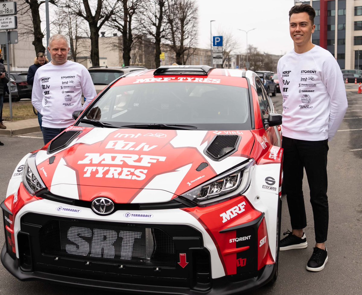 Ilgi gaidītais Toyota GR Yaris Rally2 ir klāt! 🔥 #SRT #LatvijasMobilaisTelefons #MRFRacing #StorentGroup #OtankiMill #Virši #Terrabalt #Mikelis #RedbullLatvia #goldgrouplv #latvijasautomobilufederacija #FIAERC 📸Raimonds Volonts Kalendārs 'Rallijs Latvijā'