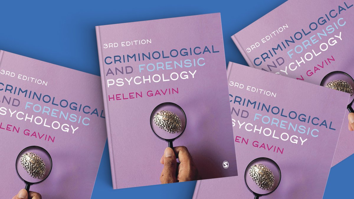 Zoom into the third edition of 'Criminological & Forensic Psychology'. What's new? A chapter on stalking and harassment and more on social and developmental factors impacting crime and female offenders. Get your inspection copy here: ow.ly/rc9W50QVv4m