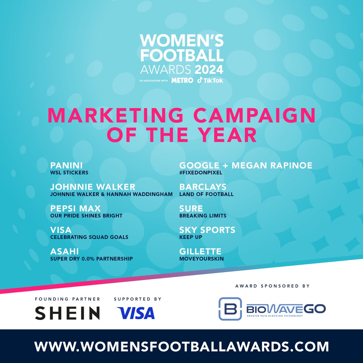 Women’s Football Awards tweet media