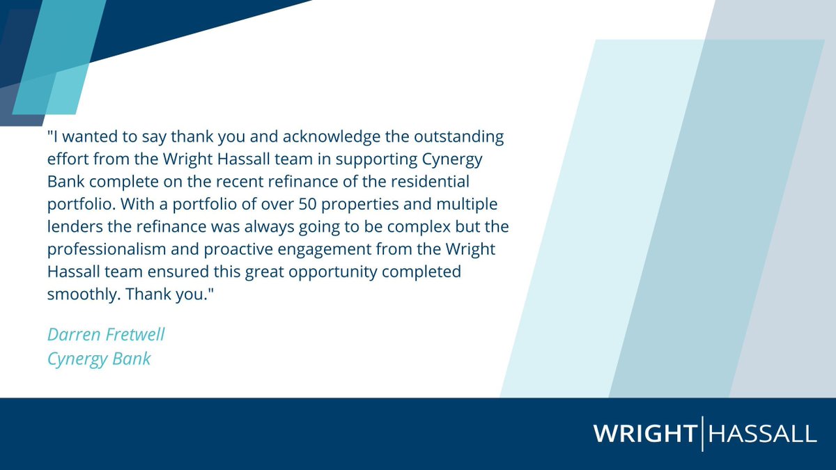 It's #TestimonialTuesday and we would like to say a huge well done to our Real Estate Finance team for this amazing feedback. #Feedback #RealEstateFinance #WeAreWrightHassall