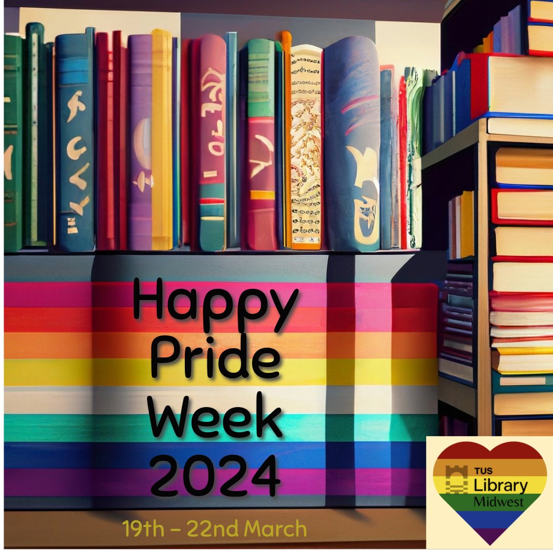 Happy @TUS_ie Pride Week! 🏳️‍🌈Check out the great schedule of events planned across campuses for #prideweek 2024: tus.ie/edi/events/ @TUS_SU_ @TUS_EDI #tuslibrary #WeAreTUS #pride📷 #prideweek📷 🌈
