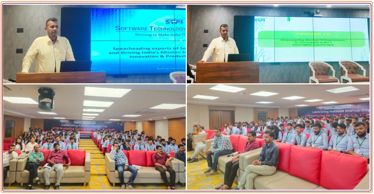STPI Bhubaneswar @STPIBbsr organized an outreach session on #Chunauti7.0 under #NGIS of #STPIIndia for the young engineering minds of GIET Gunupur, wherein they were enlightened on the benefits & encouraged to be part of the Innovativeness! @GoI_MeitY @StpiIndia @Arvindtw